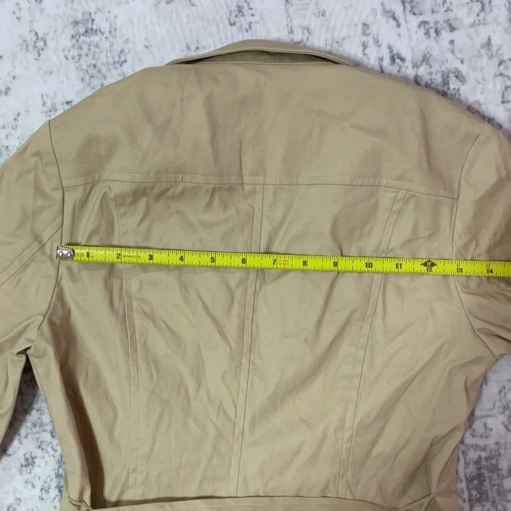 VTG Y2K Banana Republic Light Tan Belted Blazer 2P - Picture 13 of 13